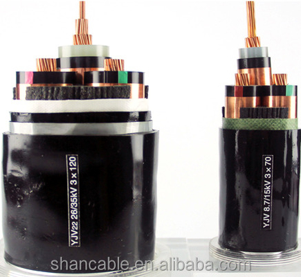 Trung Quốc Cáp điện PVC đen cách điện XLPE Dây dẫn đồng / nhôm nhà cung cấp