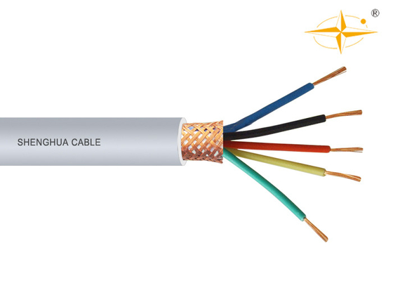 Trung Quốc 5 dây dẫn điện PVC cách điện, PVC cáp linh hoạt dây đồng bện che chắn nhà cung cấp