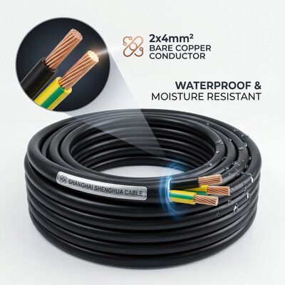 Trung Quốc Waterproof Moisture Resistant PVC Insulated Cable 0.6/1kV 2 Core 2x4mm2 Outdoor Wet Area nhà cung cấp