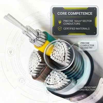 Trung Quốc NYY-J 4x16mm2 PVC Insulated Cable 125C High Temperature Furnace Power Cable IEC60502 nhà cung cấp