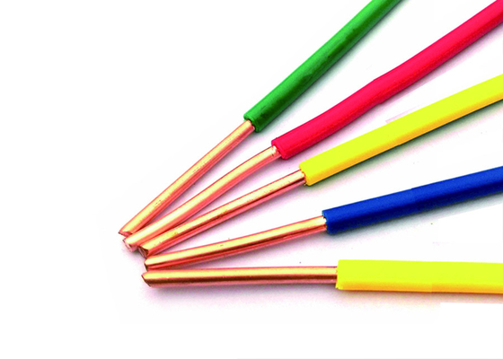 Cáp đơn lõi màu cách điện PVC của tập đoàn Thượng Hải Shenghua, dây đơn, nhiệt độ dẫn tối đa 70°C nhà cung cấp