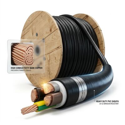 Factory Direct PVC Insulated Power Cable 0.6/1kV 4x70mm2 Copper Export Grade nhà cung cấp