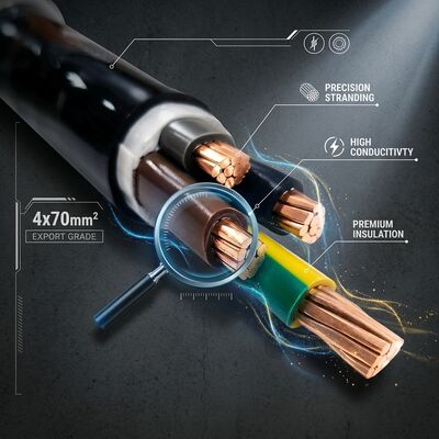 Factory Direct PVC Insulated Power Cable 0.6/1kV 4x70mm2 Copper Export Grade nhà cung cấp