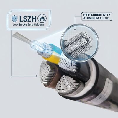 Cáp PVC cách điện LSZH Low Smoke Zero Halogen 0.6/1kV 4 lõi 4x50mm2 Chống cháy nhà cung cấp