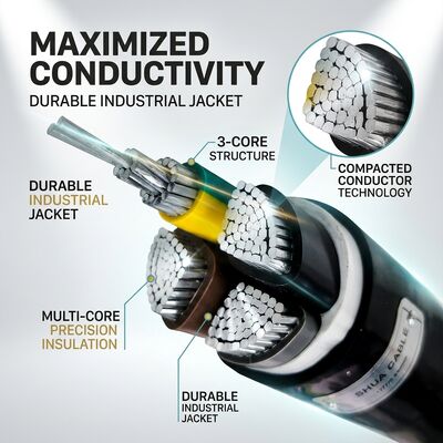 Oil Resistant Chemical Resistant PVC Insulated Cable 450/750V 3 Core Industrial Use nhà cung cấp