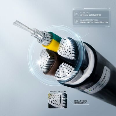 Free Sample PVC Insulated Power Cable 0.6/1kV 3x10mm2 Copper Fast Delivery nhà cung cấp