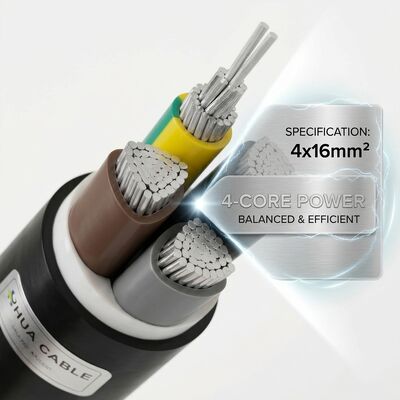 NYY 4x25mm2 PVC Insulated Cable 90C High Temperature Underground 0.6/1kV IEC60502 Power Wire nhà cung cấp