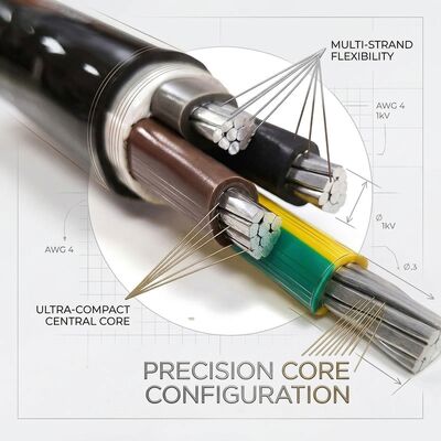 NYY 4x70mm2 Anti UV PVC Insulated Cable Direct Burial Sunlight Resistant 0.6/1kV IEC60502 nhà cung cấp
