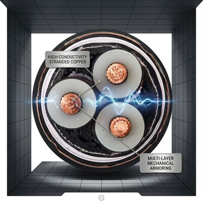 Cáp cách điện XLPE có vỏ bọc thép băng kép, tuổi thọ 40 năm, 0.6/1kV nhà cung cấp