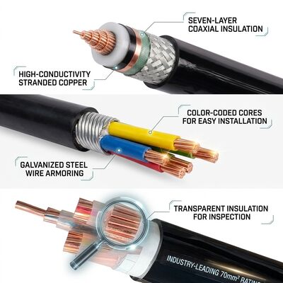 Cáp điện cách điện LSZH có khói thấp không có Halogen XLPE nhà cung cấp