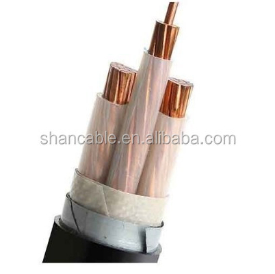 Cáp điện cách nhiệt XLPE điện áp trung bình lõi duy nhất 3 lõi dây dẫn đồng XLPE Cáp cách nhiệt N2XSY nhà cung cấp