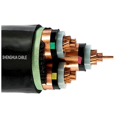 Đường cáp linh hoạt trung bình điện áp XLPE PVC cách nhiệt PVC bao bọc 3 lõi Sh Shenghua nhà cung cấp